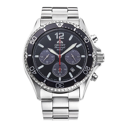 Orient Mako Solar Powered RA-TX0202B10B Mens Watch Chronograph